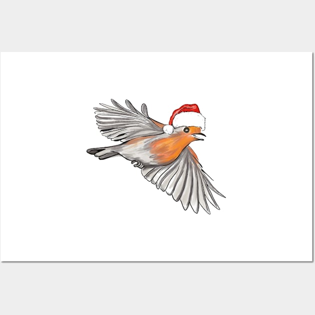 Christmas Robin Wall Art by drknice